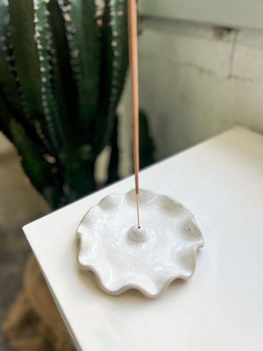 Shell Incense Holder - White