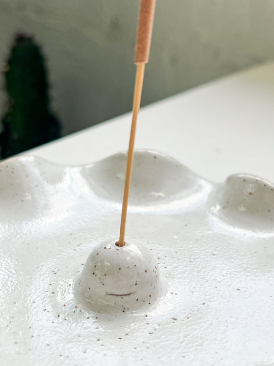 Shell Incense Holder - White (Seconds/Imperfect)